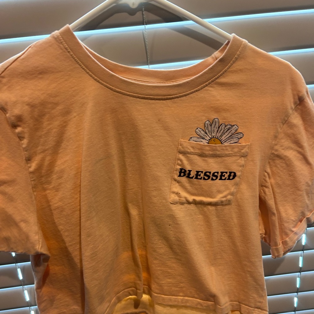 God sleep, blessed crop tee, cutie, flowery summer T-shirt